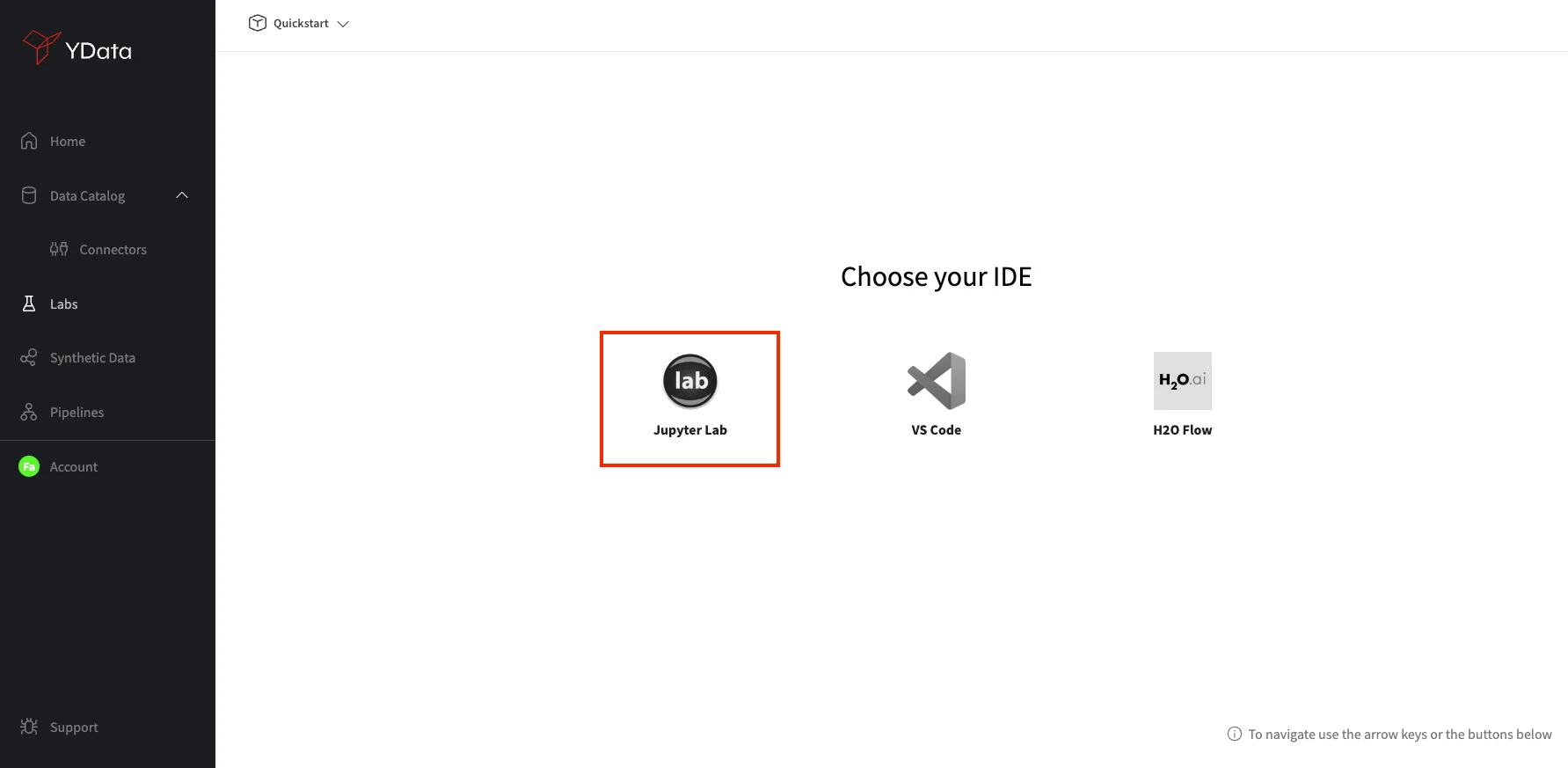 Select an IDE